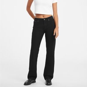 NWT Guess Black G08 Mid-Rise Straight Jeans